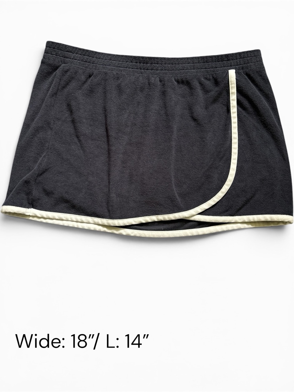 Navy Blue Mini Skort with White Trim